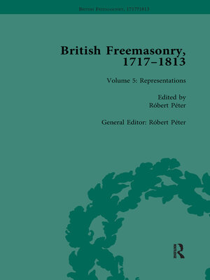 cover image of British Freemasonry, 1717-1813 Volume 5